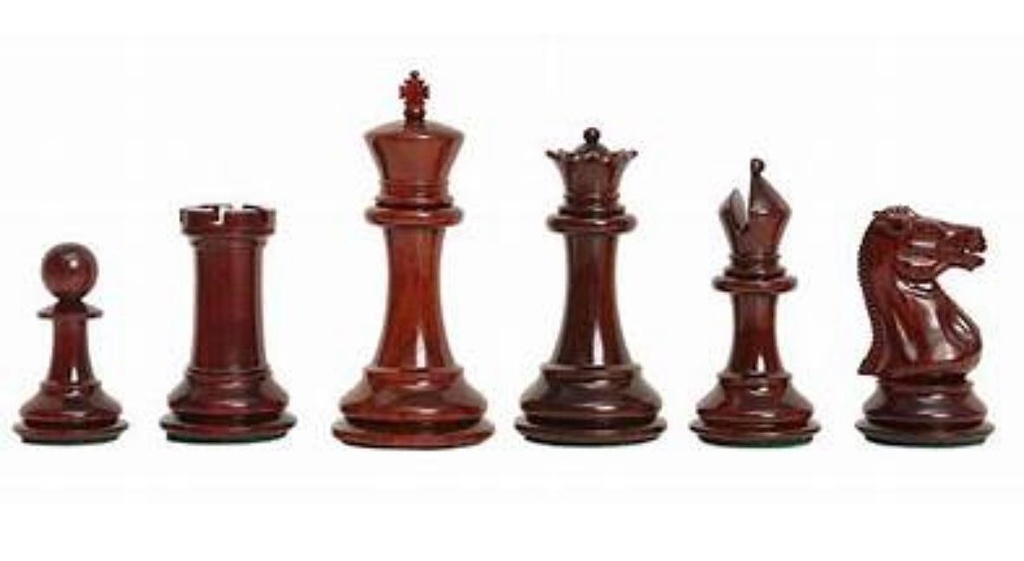 The Morphy Series Luxury Chess Pieces 3.75 Palo de Rosa