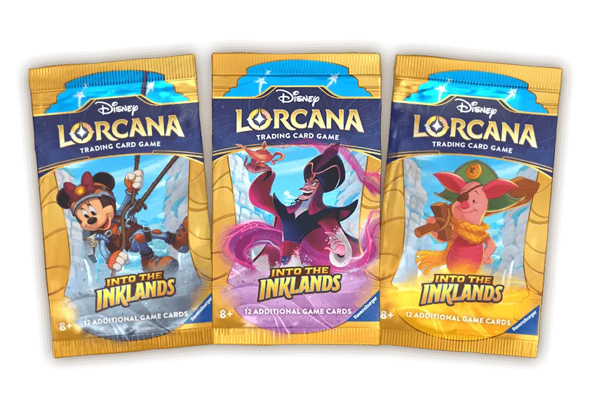 3 Sobres Booster Pack Lorcana Into the Inklands